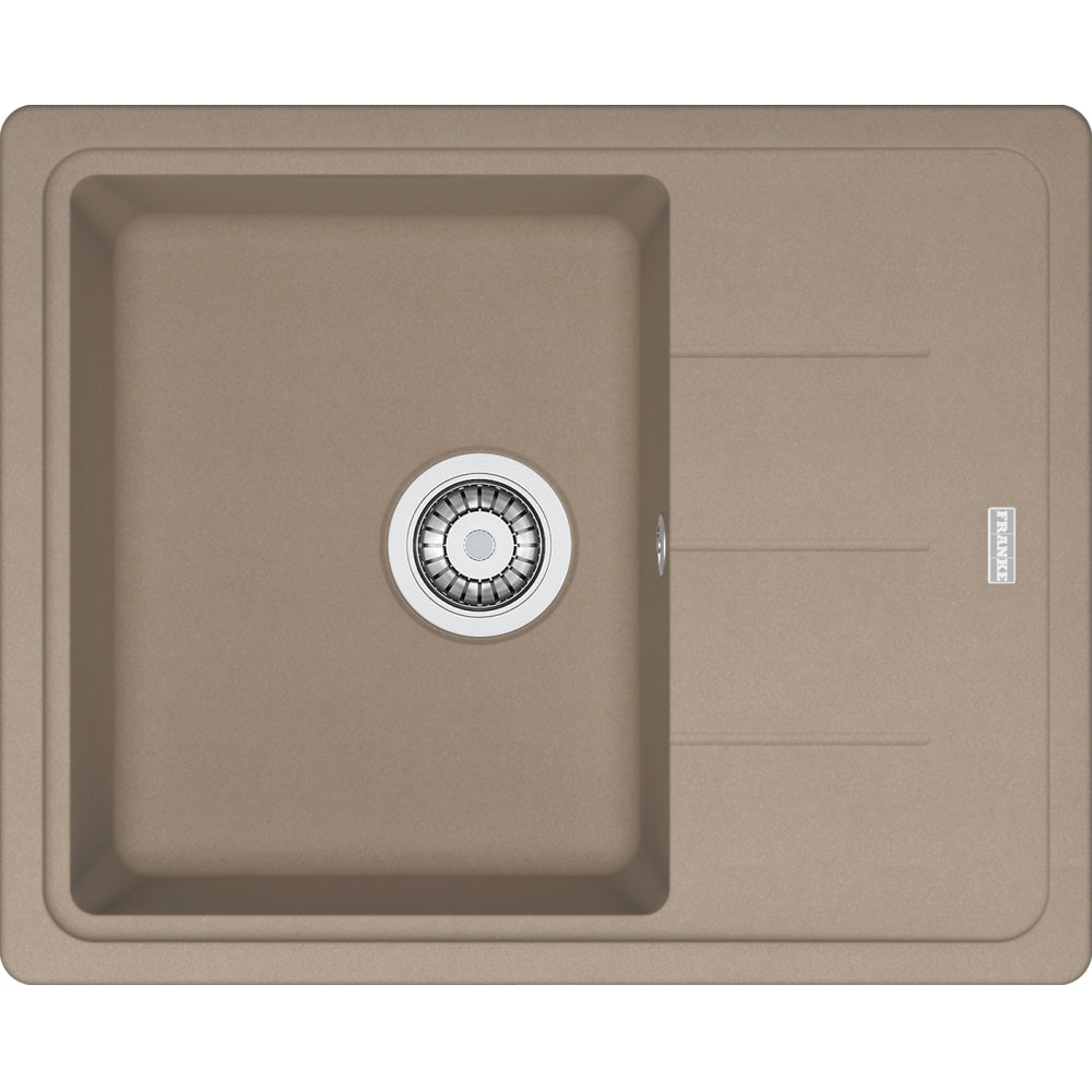 FRANKE Fragranitespüle BFG 611-62 Cashmere Drehknopf  114.0301.903