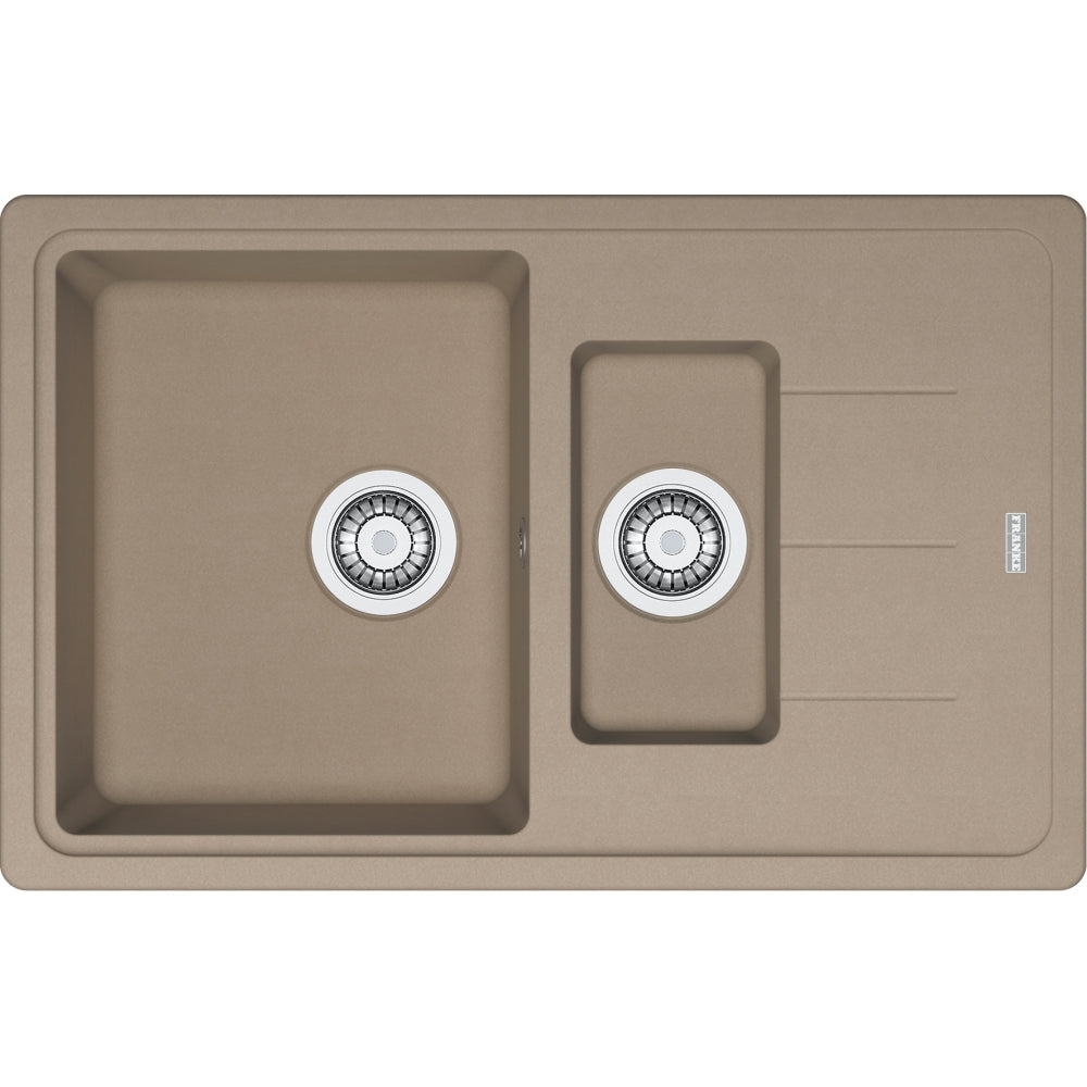 FRANKE Fragranitespüle BFG 651-78 Cashmere Drehknopf  114.0301.951