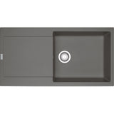 FRANKE Fragranitespüle MRG 611-97 XL Steingrau Druckknopf Edelstahl 114.0477.372