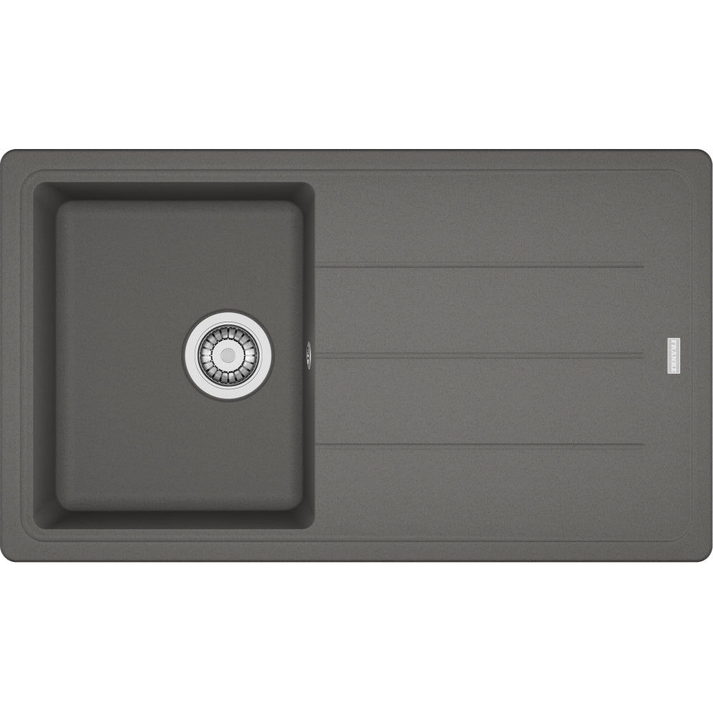 FRANKE Fragranitespüle BFG 611-86 Steingrau Drehknopf  114.0336.936