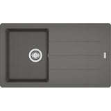 FRANKE Fragranitespüle BFG 611-86 Steingrau Drehknopf  114.0336.936