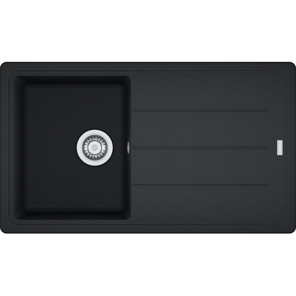 FRANKE Fragranitespüle BFG 611-86 Onyx Drehknopf  114.0336.939
