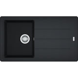 FRANKE Fragranitespüle BFG 611-86 Onyx Drehknopf  114.0336.939