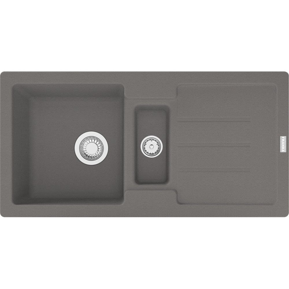 FRANKE Fragranitespüle STG 651-86 Steingrau Drehknopf  114.0338.337