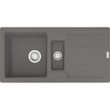 FRANKE Fragranitespüle STG 651-86 Steingrau Drehknopf  114.0338.337