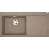 FRANKE Fragranitespüle MTG 611 Cashmere Druckknopf Edelstahl 114.0477.044