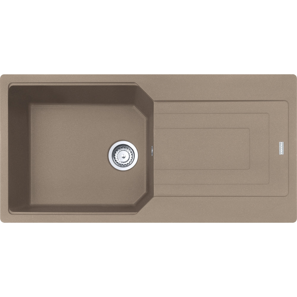 FRANKE Fragranitespüle UBG 211-100 Cashmere Drehknopf 135.0729.508