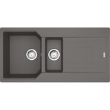 FRANKE Fragranitespüle UBG 651-100 Steingrau Drehknopf  114.0682.533