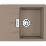 FRANKE Fragranitespüle CNG 611-62 Cashmere Drehknopf Edelstahl 114.0681.430