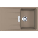 FRANKE Fragranitespüle CNG 611-78 Cashmere Drehknopf Edelstahl 114.0681.586