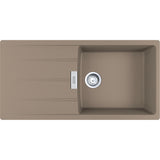 FRANKE Fragranitespüle CNG 611-100 Cashmere Drehknopf Edelstahl 114.0682.507