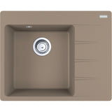 FRANKE Fragranitespüle CNG 611-62 A Cashmere Drehknopf Edelstahl 114.0685.109
