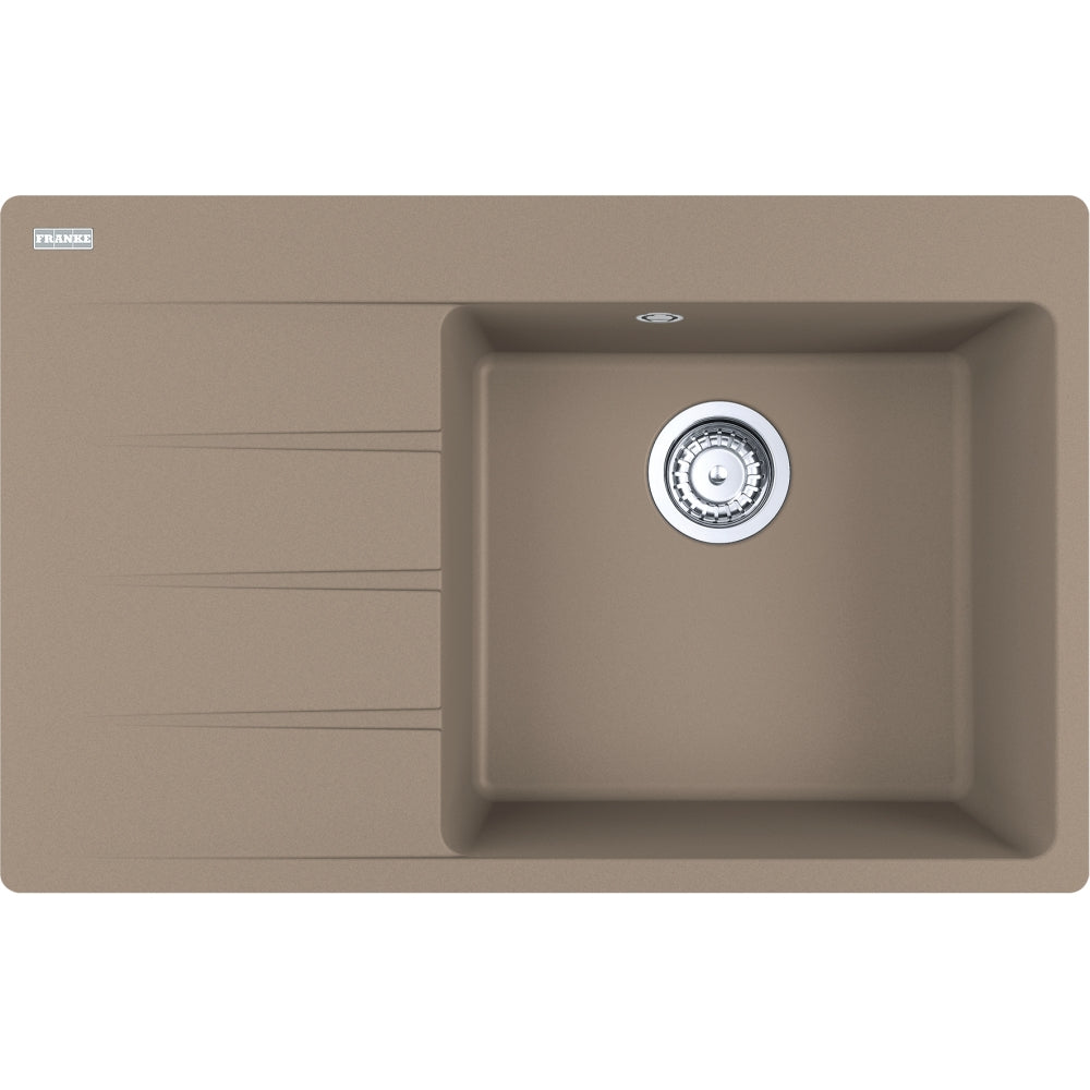 FRANKE Fragranitespüle CNG 611-78 A Cashmere Drehknopf Edelstahl 114.0685.104