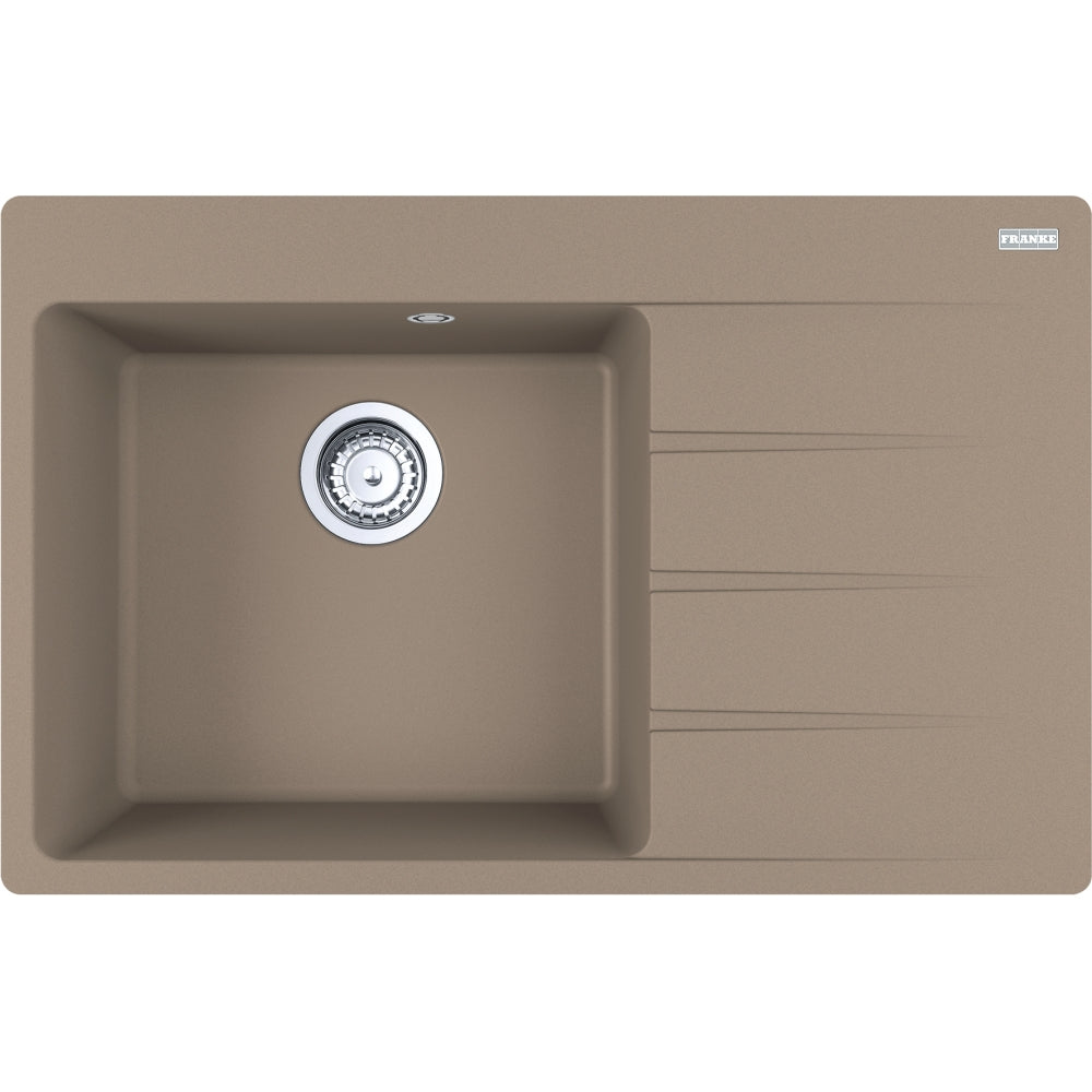 FRANKE Fragranitespüle CNG 611-78 A Cashmere Drehknopf Edelstahl 114.0685.105