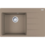 FRANKE Fragranitespüle CNG 611-78 A Cashmere Drehknopf Edelstahl 114.0685.105