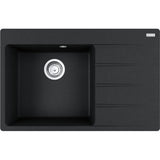 FRANKE Fragranitespüle CNG 611-78 A Onyx Drehknopf Edelstahl 114.0627.658