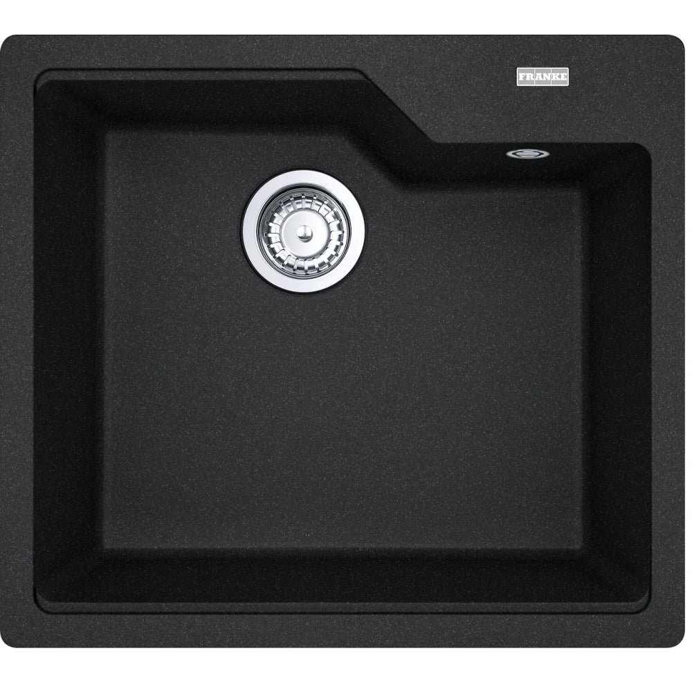 FRANKE Fragranitebecken UBG 610-56 BlackMatt Drehknopf Black matt 114.0682.738