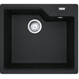 FRANKE Fragranitebecken UBG 610-56 BlackMatt Drehknopf Black matt 114.0682.738