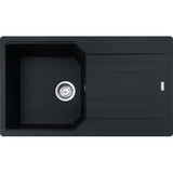 FRANKE Fragranitespüle UBG 611-86 Black Matt Drehknopf  114.0682.521