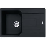 FRANKE Fragranitespüle UBG 611-78 Black Matt Drehknopf 114.0682.736