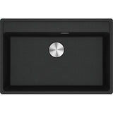 FRANKE Fragranitebecken MRG 610-72 A Onyx Druckknopf Edelstahl 114.0658.303