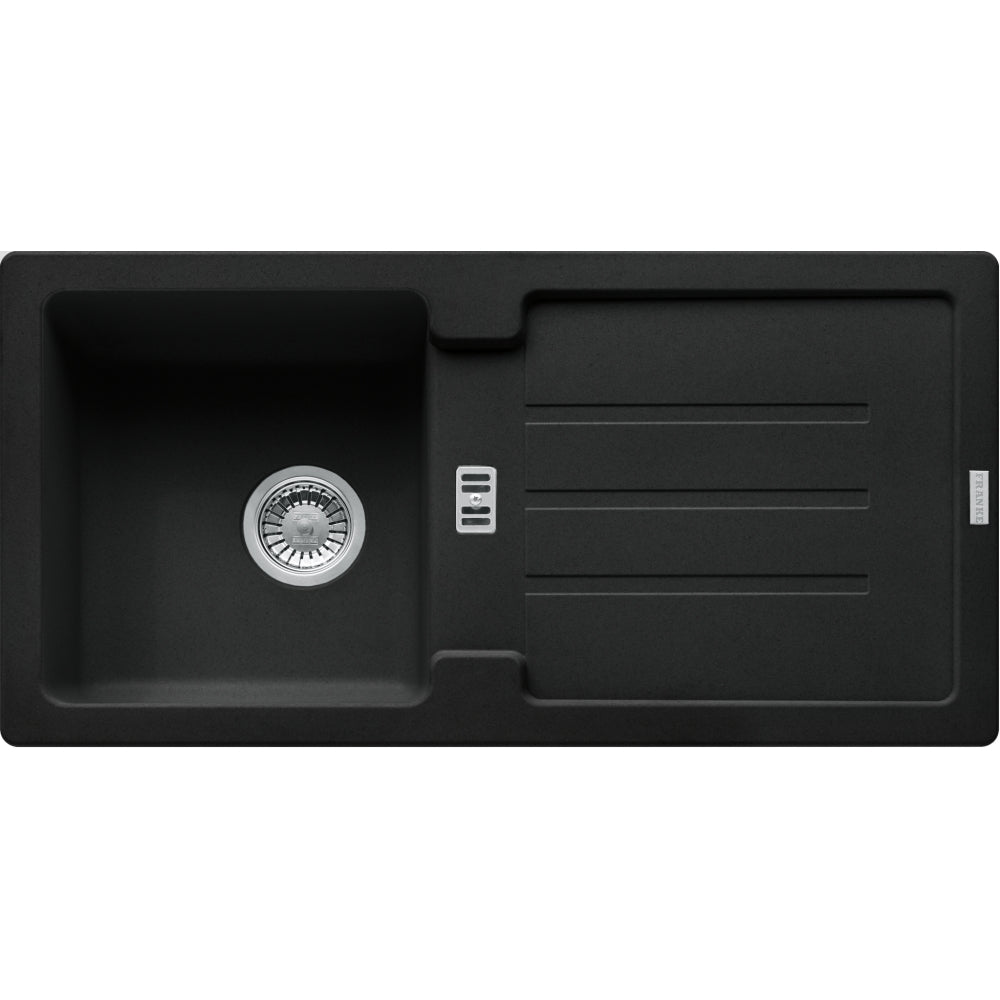 FRANKE Fragranitespüle STG 614-86 Onyx Drehknopf  114.0657.827