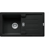 FRANKE Fragranitespüle STG 614-78 Black Matt Drehknopf  114.0657.829