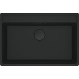 FRANKE Fragranitebecken MRG 610-72 A Black Matt Handbedienung  114.0658.588