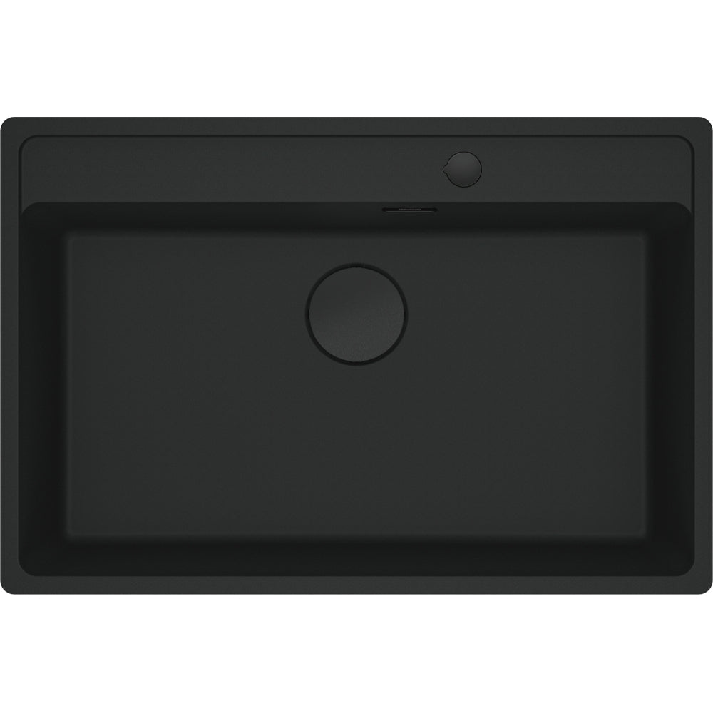 FRANKE Fragranitebecken MRG 610-72 A BlackMatt Drehknopf Black matt 114.0659.125