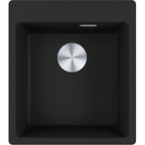 FRANKE Fragranitebecken MRG 610-39 A BlackMatt Druckknopf Edelstahl 114.0658.417