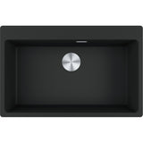FRANKE Fragranitebecken MRG 610-73 A BlackMatt Druckknopf Edelstahl 114.0708.225