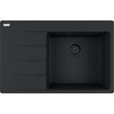 FRANKE Fragranitespüle CNG 611-78 A Black Matt Drehknopf 114.0658.593