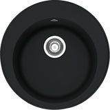 FRANKE Fragranitebecken ROG 610-41 Black Matt Drehknopf  114.0709.463