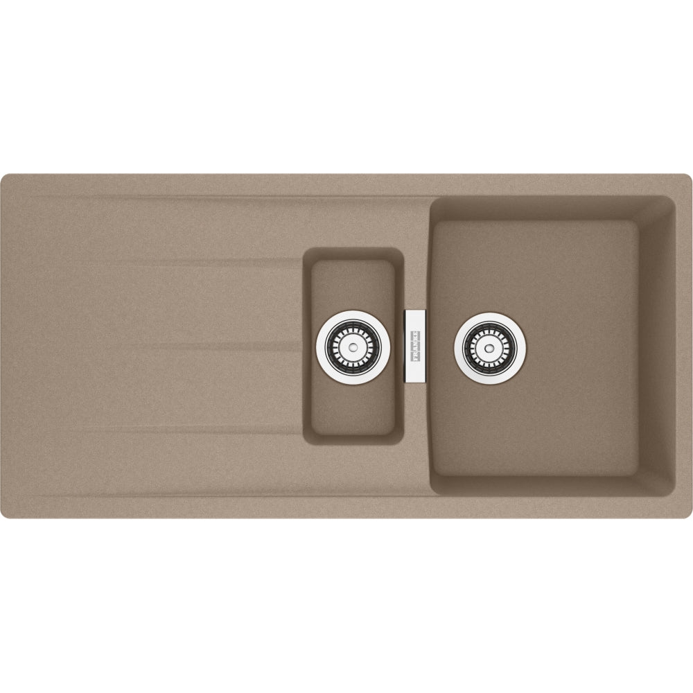 FRANKE Fragranitespüle CNG 651-100 Cashmere Drehknopf Edelstahl 114.0708.258