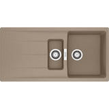FRANKE Fragranitespüle CNG 651-100 Cashmere Drehknopf Edelstahl 114.0708.258