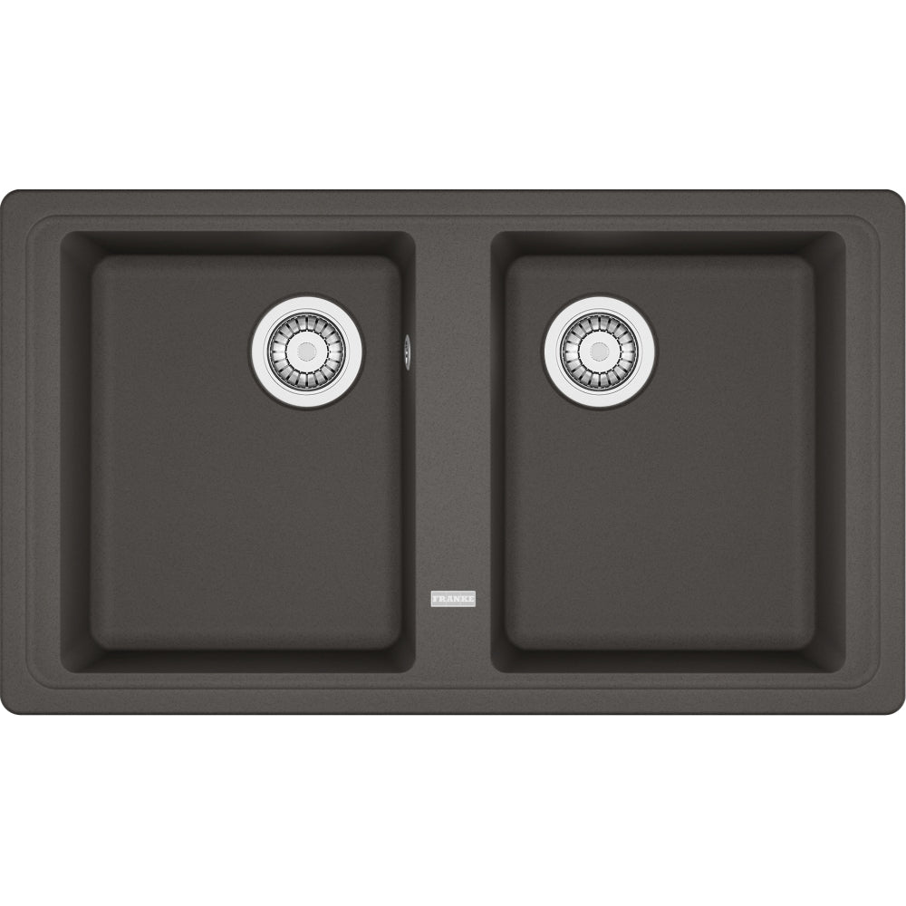 FRANKE Fragranitebecken BFG 620-34-34 Schiefergrau Drehknopf  114.0723.972
