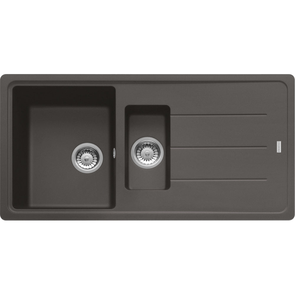 FRANKE Fragranitespüle BFG 651-97 Schiefergrau Drehknopf  114.0723.973