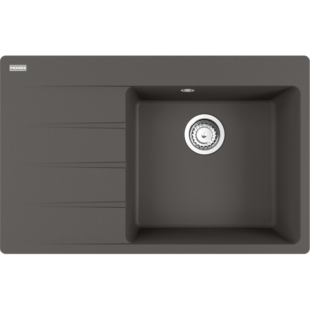 FRANKE Fragranitespüle CNG 611-78 A r Schiefergrau Drehknopf 114.0723.990