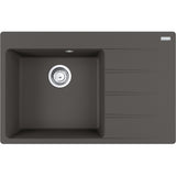 FRANKE Fragranitespüle CNG 611-78 A l Schiefergrau Drehknopf 114.0723.991