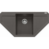 FRANKE Fragranitespüle MRG 612-97 E Schiefergrau Druckknopf Edelst 114.0723.983