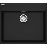FRANKE Fragranitebecken MRG 610-60 C Black Matt Handbetätigung 114.0729.484