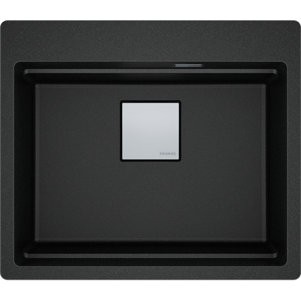 FRANKE Becken KNG 610-53 A Onyx Druckknopf Edelstahl 114.0747.226