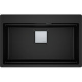 FRANKE Becken KNG 610-73 A Black Matt Druckknopf Edelstahl 114.0747.281