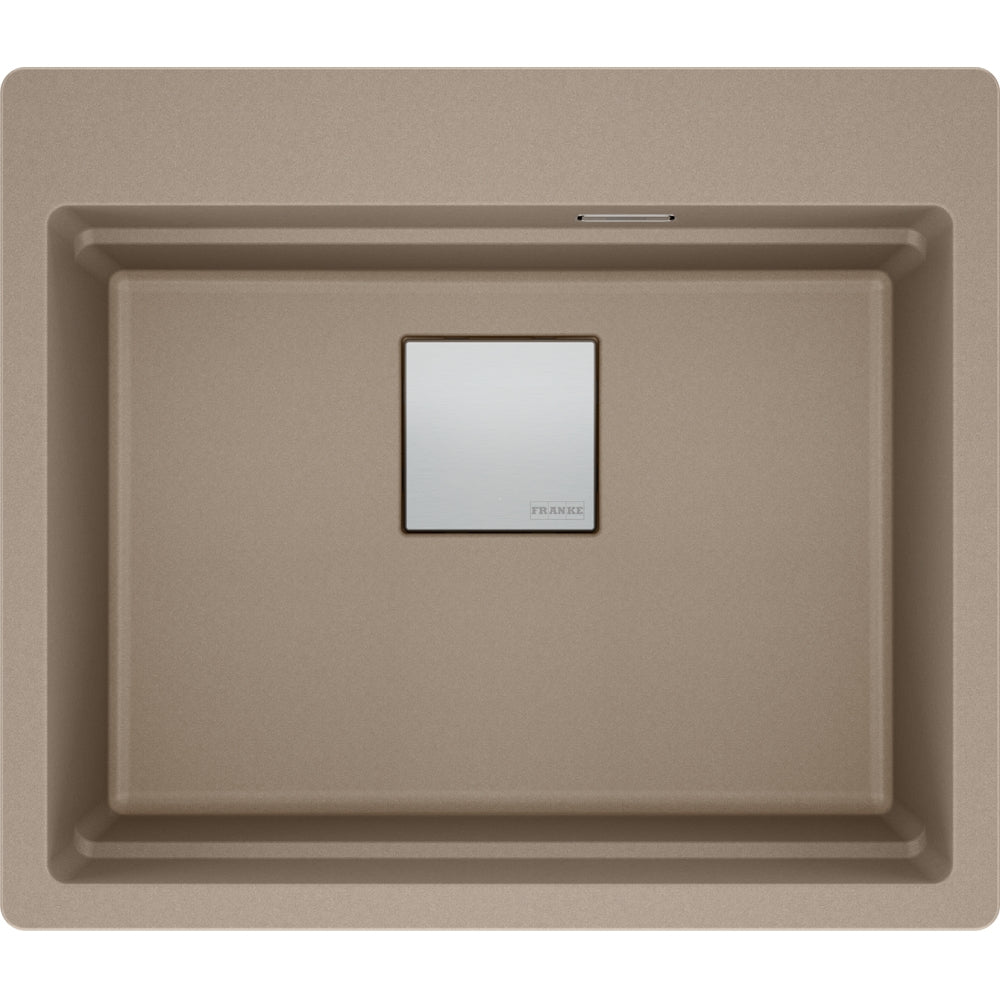 FRANKE Becken KNG 610-53 A Cashmere Druckknopf Edelstahl 114.0747.230
