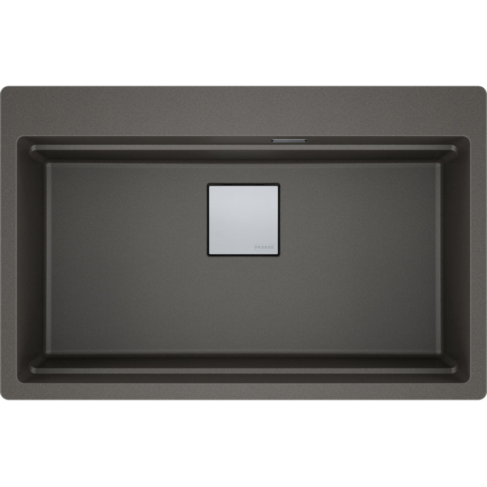 FRANKE Becken KNG610-73A Schiefergrau Druckknopf Edelstahl 114.0747.283