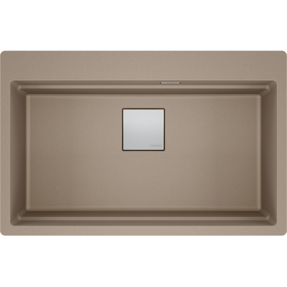 FRANKE Becken KNG 610-73 A Cashmere Druckknopf Edelstahl 114.0747.286