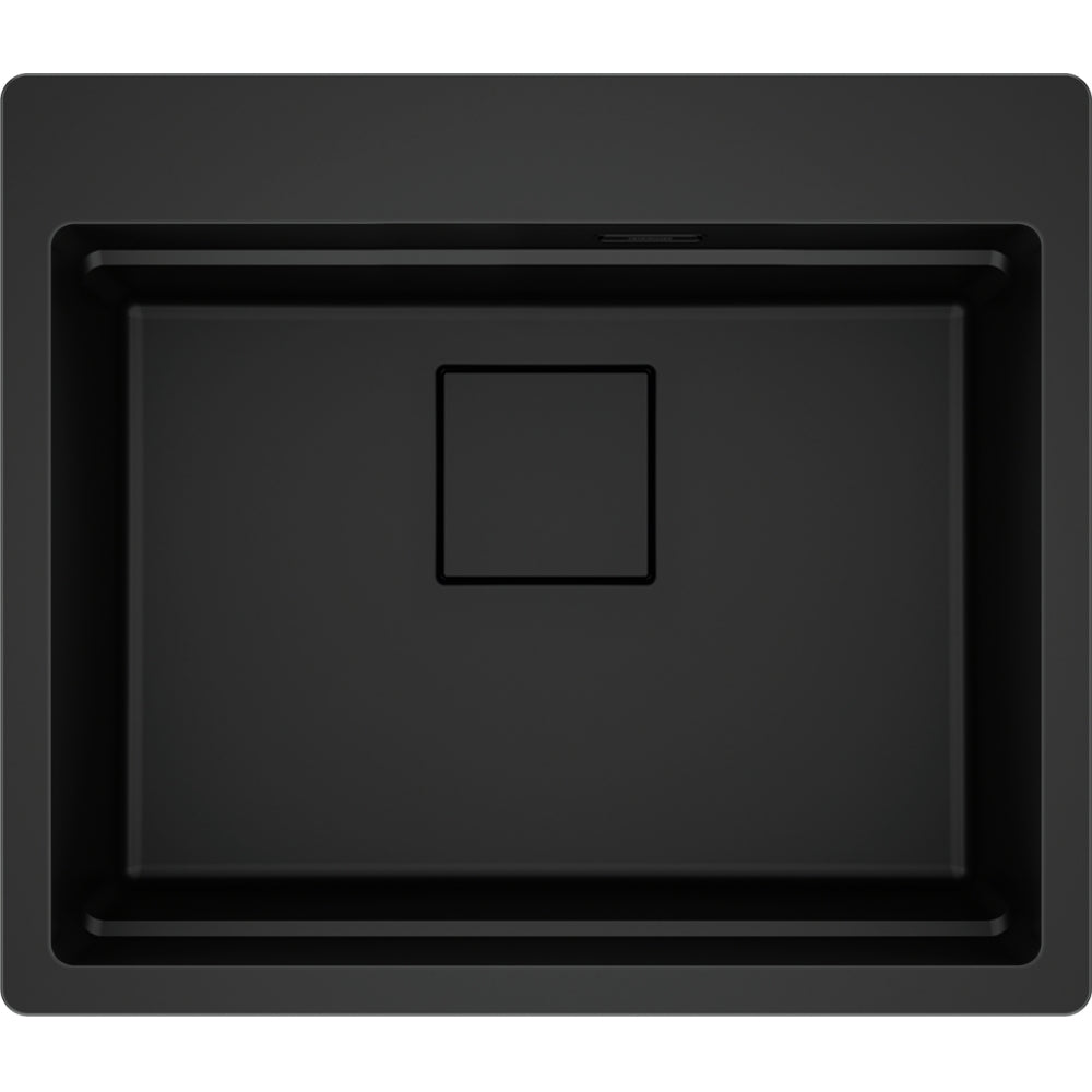 FRANKE Becken KNG 610-53 A Black C Drehknopf Black matt Collect. 114.0747.295