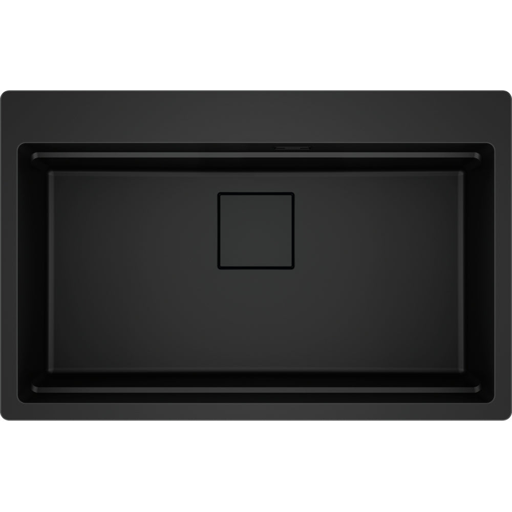 FRANKE Becken KNG 610-73 A Black C Drehknopf Black matt Collect. 114.0747.296