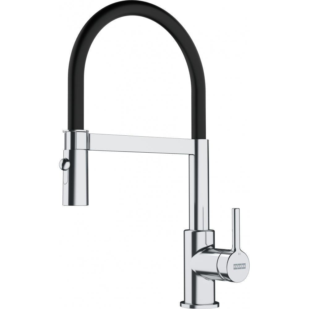 FRANKE Lina Semi-Pro Brause Chrom schwarz Seitenbedienung 115.0626.085