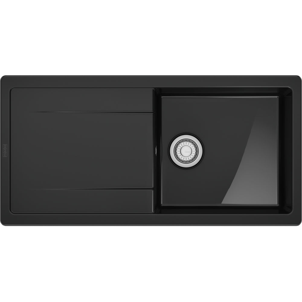 FRANKE Spüle MXK 611-100 Onyx Glänzend Druckknopf Edelstahl 124.0744.938